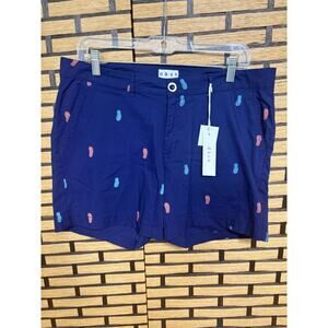 DASH Navy Flip Flop Print Shorts‎ Size 10